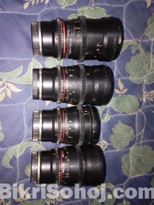 1.5/16,24,35,50,85 mm Manual lens